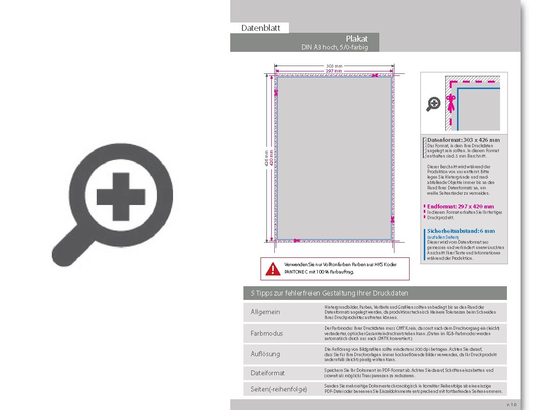 Product Bild plakat_din_a3_hoch_(297_x_420_mm)_einseitig_5_0-farbig_bedruckt_(cmyk_4-farbig_+_1_sonderfarbe_hks_oder_pantone)
